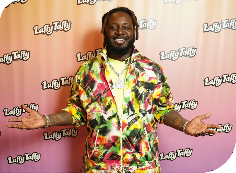 Laffy Taffy and T-Pain celebrity partnership event at Zanies managed by a Chicago public relations and experiential agency.