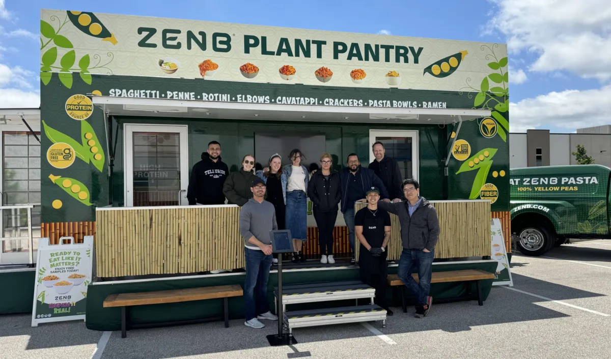 The ZENB Plant Pantry food truck and brand ambassadors activation managed by a brand experience agency.